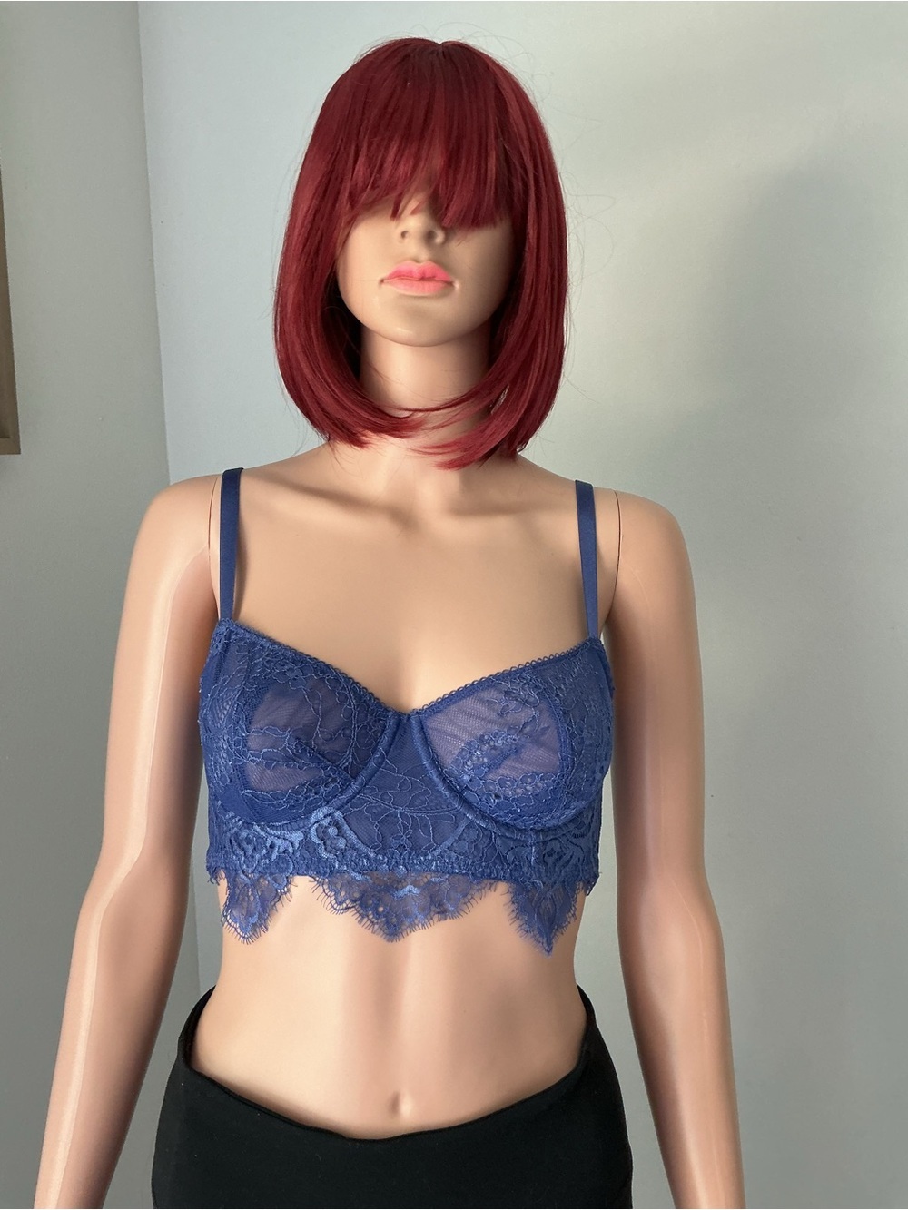 Victoria's Secret Navy Lace Longline Bralette
